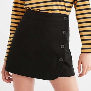 Urban Outfitters Twill Button-Down Mini Skirt